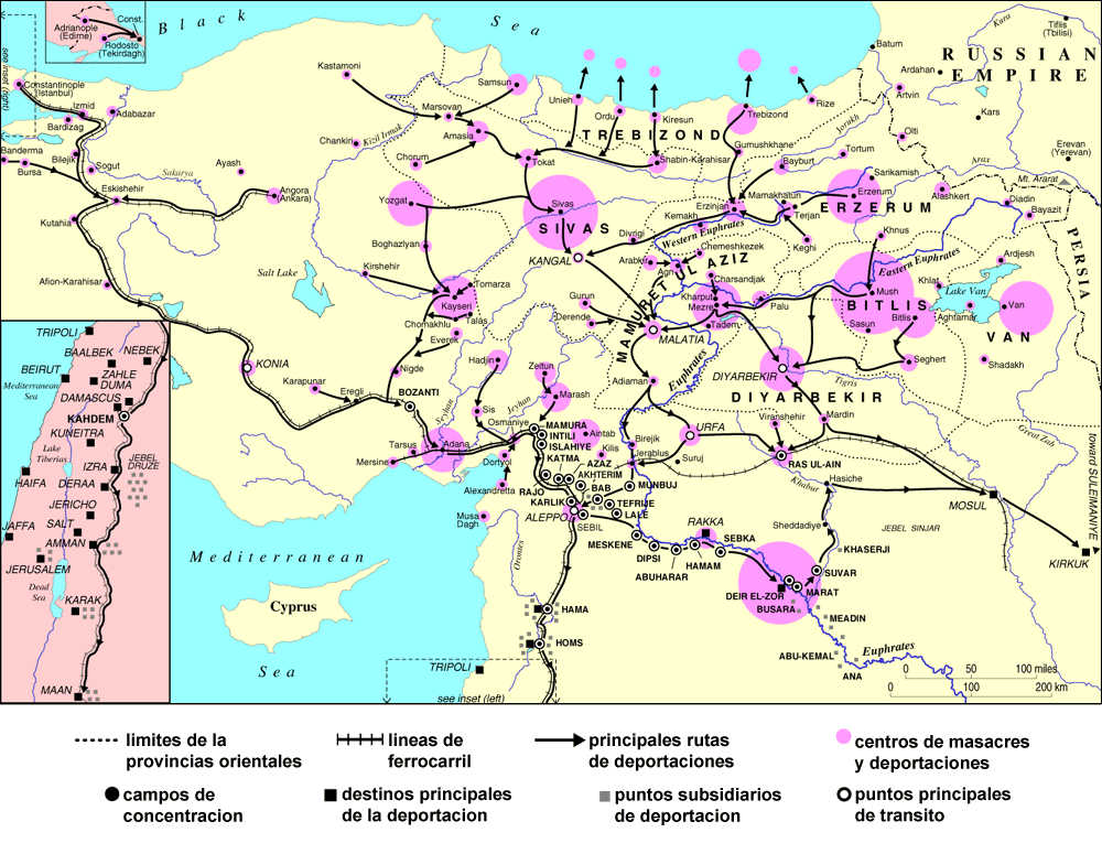 Mapa del Genocidio Armenio
